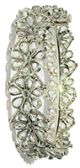 2x Indian Silver Bangles 2.6 WSWP0193 Indian Jewellery