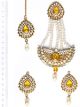 Mia Stud Earrings, Tikka & Pearl Jhumar Set IGYC10240 Indian Jewellery