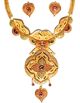 22k Effect Indian Hearts Necklace Set NGMP04693 Indian Jewellery