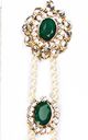 Pearl & Kundan Asian Plait Jewellery - Green CAGK04142 Indian Jewellery