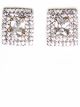 Elegant Indian Stud Earrings (princess cut czar diamonds) EEWA10954 Indian Jewellery