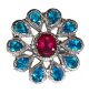 Large Indian Flower Ring RSLA10310 Indian Jewellery