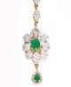 Jade Green Small/Medium Indian Fine American Diamond Tikka ZGGA04357 Indian Jewellery