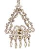 Jaiya Clear Crystal Jhumar - Silver PSWP04543 Indian Jewellery