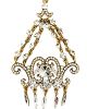 Jaiya Clear Crystal Jhumar - Antique PAWC0297 Indian Jewellery