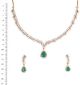 Delicate Fine American Diamond Necklace Set - Green NGGA04635 Indian Jewellery