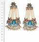 Large Mughal Princess Kundan Earrings EALK04400 Indian Jewellery