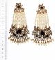 Large Mughal Princess Kundan Earrings EABK04403 Indian Jewellery
