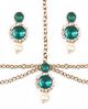 Kamal Earrings and Matha Patti DALC04568 Indian Jewellery