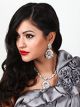 Elegant Crystal Pendant Set - Anjala (Silver) NSWC10564C Indian Jewellery