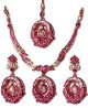 Elegant Crystal Pendant Set - Anjala NAWC10563C Indian Jewellery