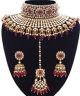 Ruby Maroon Sabyasachi Inspired Bridal Jewellery Set NERK11159 Indian Jewellery