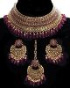 Indian CZ Diamond, Antique Choker Jewellery Set BANA11285C Indian Jewellery