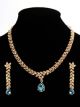 Delicate Gold Crystal Jewellery Set - Arishia NALC11332 Indian Jewellery