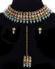 Antique Modern Choker, Stud Earrings & Tikka NANK11728C Indian Jewellery