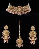 Floral Asian Indian Choker Jewellery Set NAPC11747 Indian Jewellery