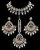 Bollywood, Antique Delicate Choker with Statement Earrings & Tikka. NAGA11882 Indian Jewellery