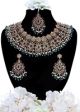 Antique & Champagne Polki, Traditional Indian Necklace Set. NAGA11911 Indian Jewellery