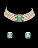 Classic Pearl Jewelled Choker & Studs NSGL12224 Indian Jewellery