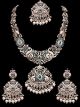 Oxidised Silver Long Peacock Haar Necklace NSWP12430C Indian Jewellery