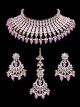 Premium American Diamond Silver Indian Jewellery Set NSUA12431 Indian Jewellery