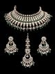 Premium American Diamond Silver Indian Jewellery Set NSGA12432 Indian Jewellery