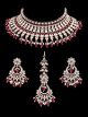 Premium American Diamond Silver Indian Birdal Jewellery Set NSRA12436 Indian Jewellery