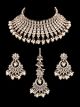 Premium American Diamond Silver Indian Birdal Jewellery Set NSWA12437 Indian Jewellery