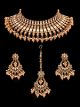Peach American Diamond Antique Indian Jewellery Set NAPA12441 Indian Jewellery