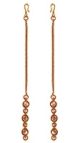 Gold Simple Chain & American Diamond Saharas EEWA11022 Indian Jewellery