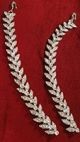 Thick Crystal Leaf Indian Saharas - Silver ESWC11026 Indian Jewellery
