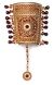 1 x Maroon Rajasthani Cuff - Panja, 2.6 WARC04833 Indian Jewellery