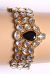 Black Gem Kundan Bracelet WGBK03569 Indian Jewellery