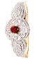 Laila Fine American Diamond Bracelet - Maroon WGRA03591 Indian Jewellery