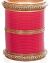 Coral Asian Wedding Chura & Champagne Crystal Bangles 2.8 UAPC11591 Indian Jewellery