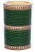 Traditional Punjabi, Dotted Champagne Crystal Wedding Chura - Green 2.6 UEGC11800 Indian Jewellery