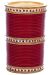 Traditional Dotted Champagne Crystal Wedding Chura - Blood Red 2.10 UERC11812 Indian Jewellery