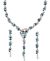 Ice Blue Crystal Necklace Set NSLC03844 Indian Jewellery