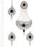 Mia Stud Earrings, Tikka & Pearl Jhumar Set ISBC10236 Indian Jewellery