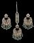 Premium Antique Gold Mirror Beaded Earring & Tikka IAGM12351 Indian Jewellery