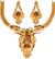 22ct Effect Indian Necklace Set NGMP04696 Indian Jewellery