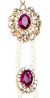 Pearl & Kundan Asian Plait Jewellery - Purple CAUK04140 Indian Jewellery
