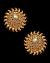 Sunray Large Indian 22k Stud Earrings - White EEWK11232 Indian Jewellery