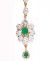 Jade Green Small/Medium Indian Fine American Diamond Tikka ZGGA04357 Indian Jewellery