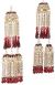 Light Gold & Maroon  Red Diamante Kaleeras: Pair AGRC0771 Indian Jewellery