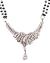 Silver CZ Diamond Mangalsutra Set MSWA03184 Indian Jewellery