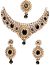 Black Indian Necklace Set NABK03918 Indian Jewellery