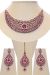 Crystal Collar Necklace Set - Baby Pink Ella NAPC10490 Indian Jewellery