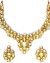 Golden Kundan Collar Necklace & Studs NENK10989 Indian Jewellery
