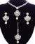 Delicate silver crystal necklace set - Shabnam NSWC11131 Indian Jewellery